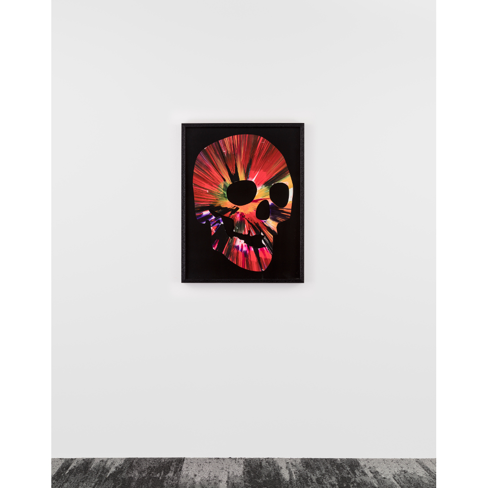 DAMIEN HIRST:Untitled (Skull Spin Painting)