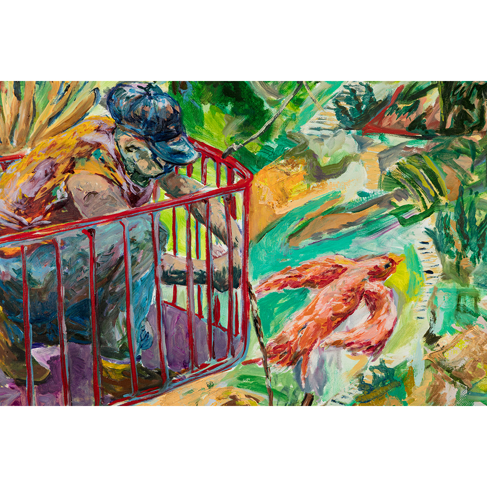 <a href="https://www.ueshima-collection.com/artist-list/17" style="color:inherit">寺本明志</a> / <a href="https://www.ueshima-collection.com/artist-list/17" style="color:inherit">AKASHI TERAMOTO</a>:Patio -山のある風景- / Patio -with mountains-