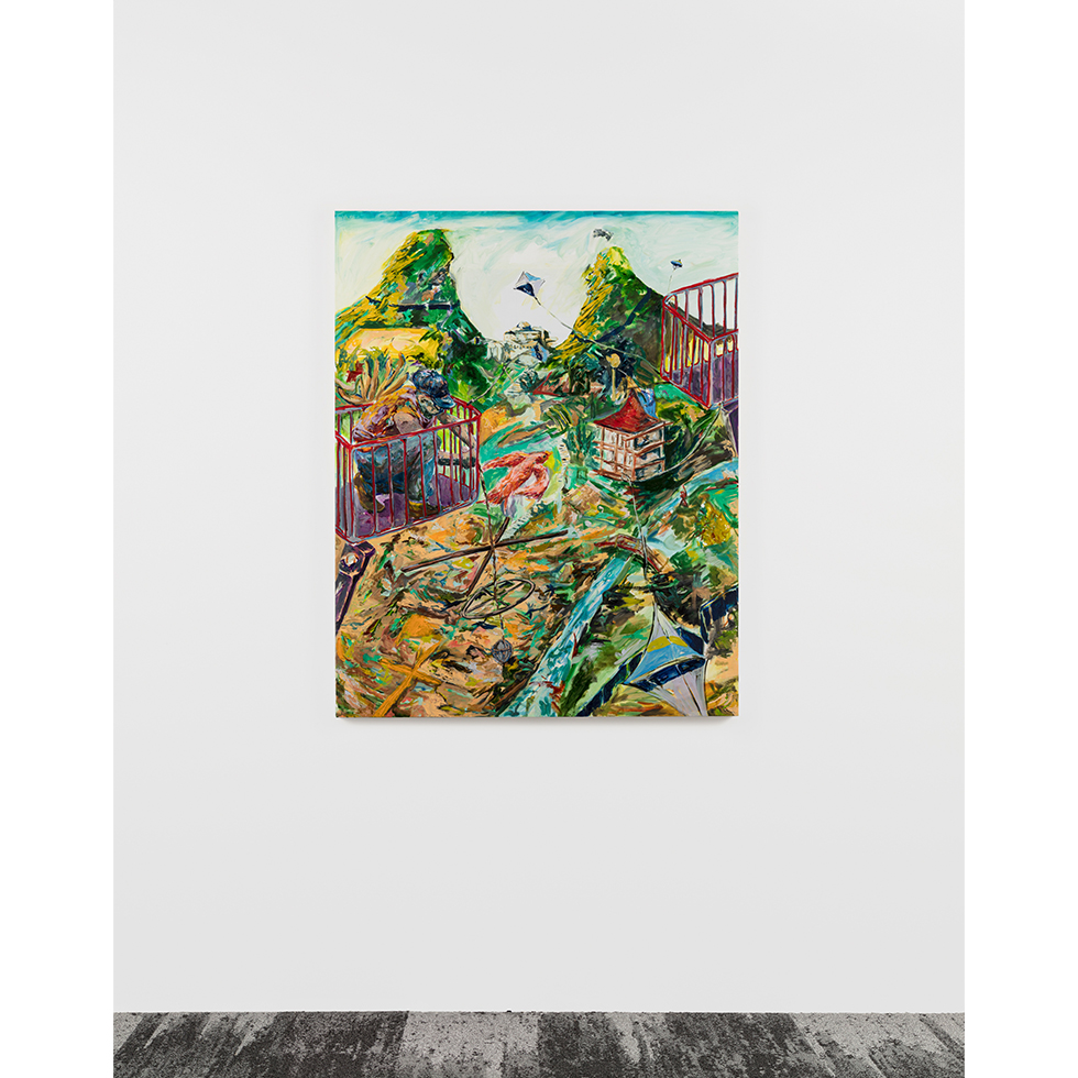 <a href="https://www.ueshima-collection.com/artist-list/17" style="color:inherit">寺本明志</a> / <a href="https://www.ueshima-collection.com/artist-list/17" style="color:inherit">AKASHI TERAMOTO</a>:Patio -山のある風景- / Patio -with mountains-