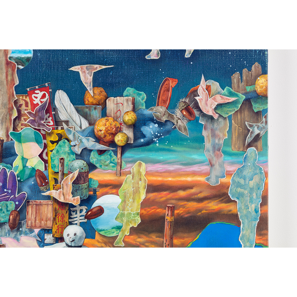 <a href="https://www.ueshima-collection.com/artist-list/35" style="color:inherit">大川心平</a> / <a href="https://www.ueshima-collection.com/artist-list/35" style="color:inherit">SHINPEI OKAWA</a>:子は宙を撃ち、鳥が高く鳴く / The child shoots in the air, the bird sings high