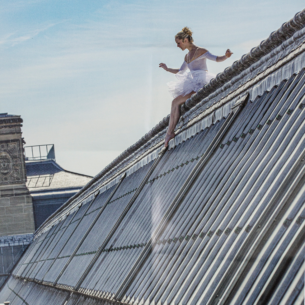 Ballet, Sur les Toits du Louvre #2, Vertical, Paper Block, Paris, France