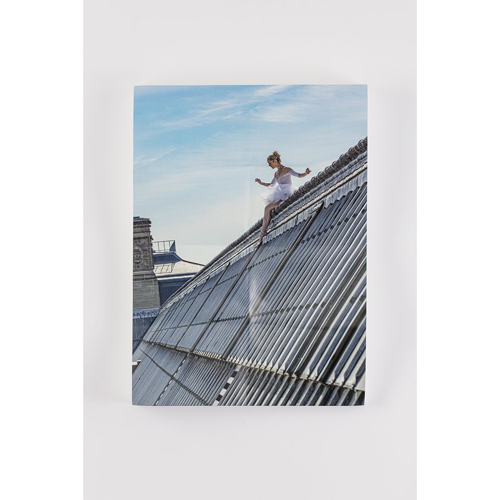 <a href="https://www.ueshima-collection.com/artist-list/87" style="color:inherit">JR</a>:Ballet, Sur les Toits du Louvre #2, Vertical, Paper Block, Paris, France