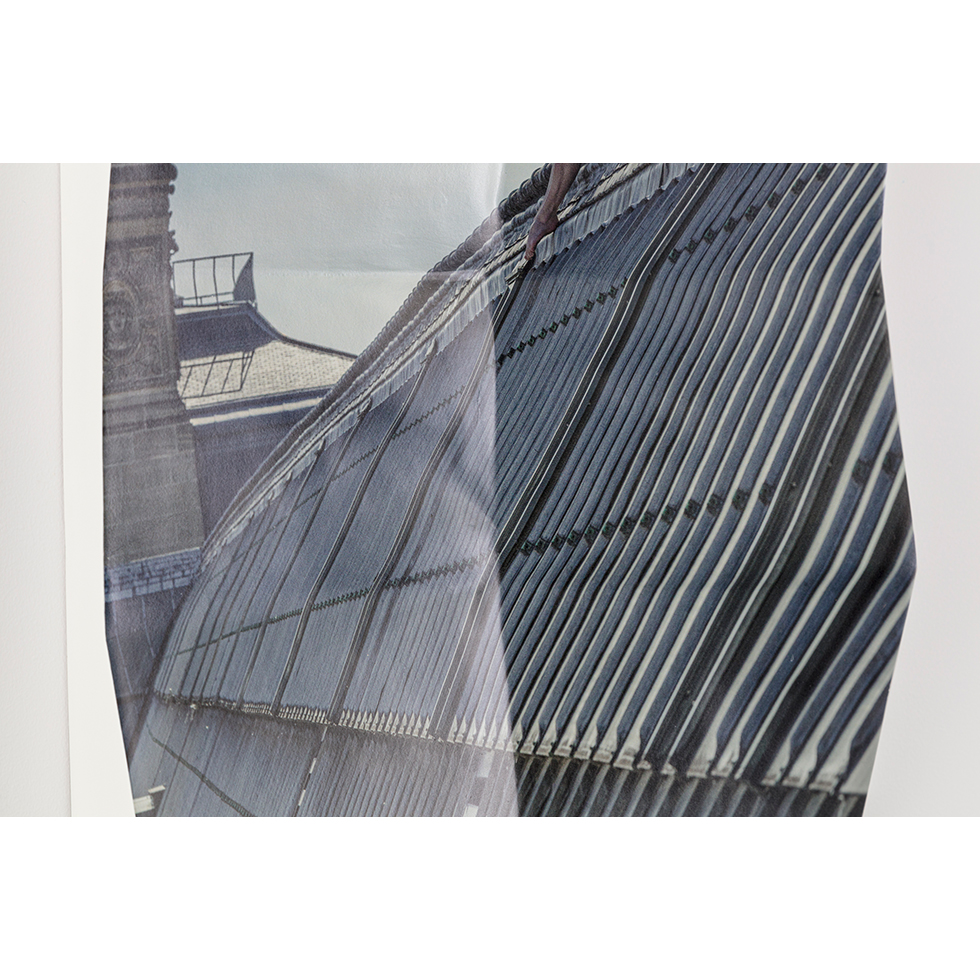 <a href="https://www.ueshima-collection.com/artist-list/87" style="color:inherit">JR</a>:Ballet, Sur les Toits du Louvre #2, Vertical, Paper Block, Paris, France