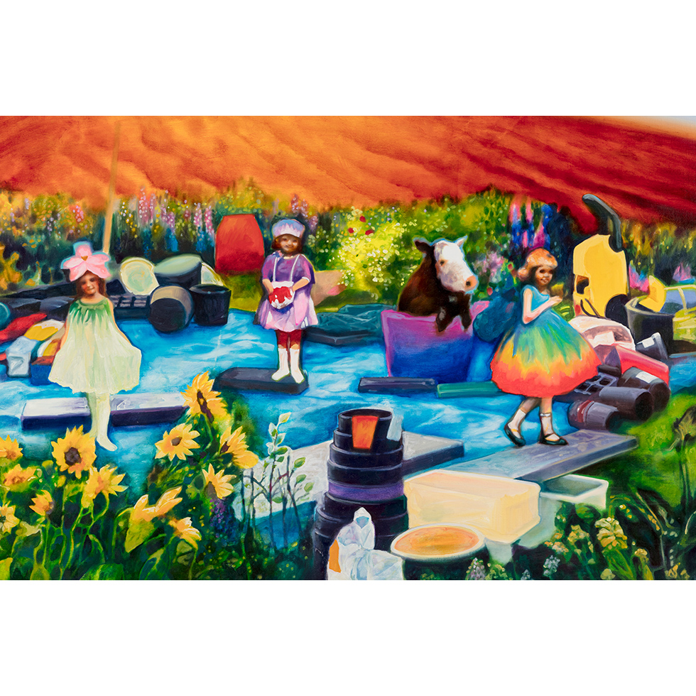 <a href="https://www.ueshima-collection.com/artist-list/98" style="color:inherit">今津景</a> / <a href="https://www.ueshima-collection.com/artist-list/98" style="color:inherit">KEI IMAZU</a>:Orange Desert on Blue Sheet