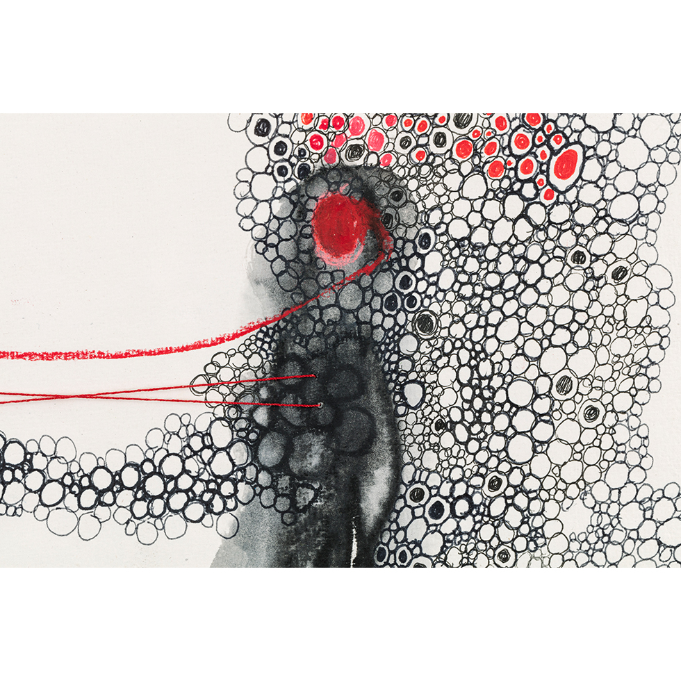 <a href="https://www.ueshima-collection.com/artist-list/90" style="color:inherit">塩田千春</a> / <a href="https://www.ueshima-collection.com/artist-list/90" style="color:inherit">CHIHARU SHIOTA</a>:宇宙とつながる / Connected to the Universe