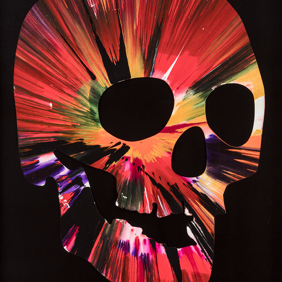 Untitled (Skull Spin Painting)