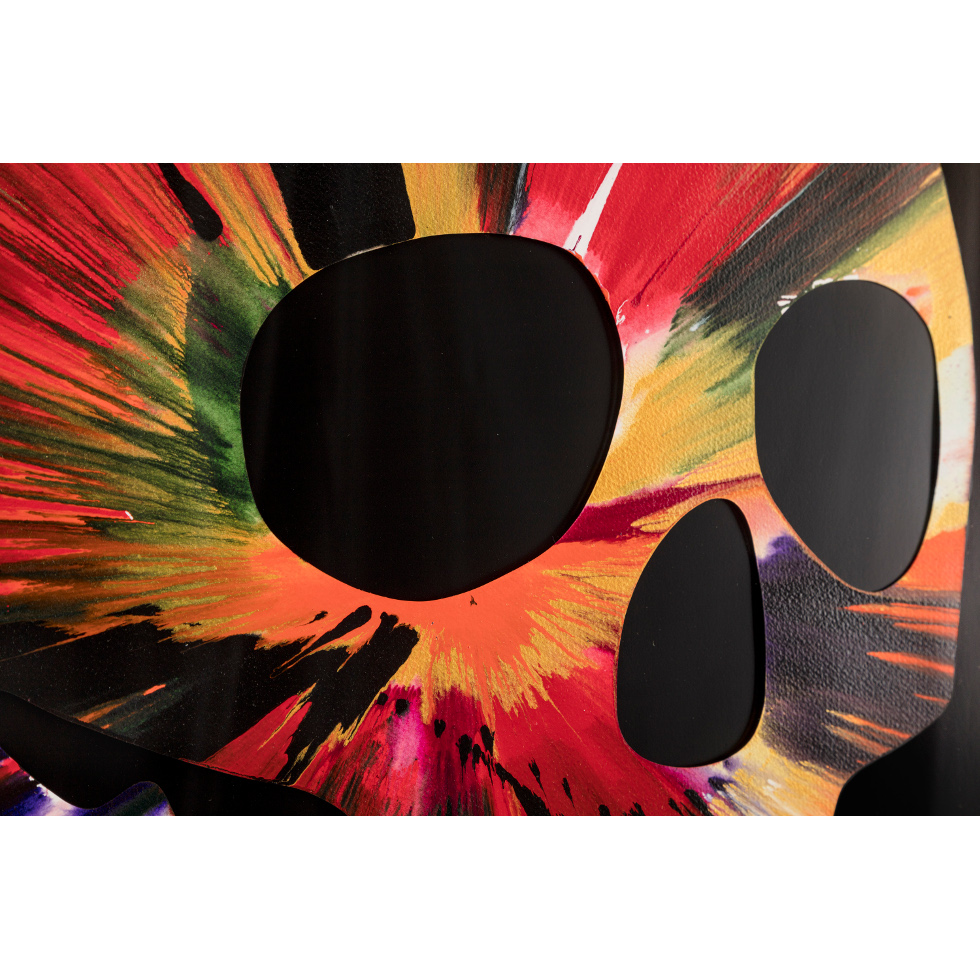 <a href="https://www.ueshima-collection.com/artist-list/2" style="color:inherit">DAMIEN HIRST</a>:Untitled (Skull Spin Painting)
