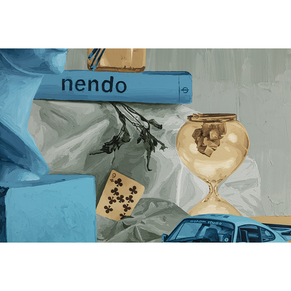 <a href="https://www.ueshima-collection.com/artist-list/7" style="color:inherit">DANIEL ARSHAM</a>:Still Life with Eroded Bust of Diana the Huntress, Sneaker and Porsche