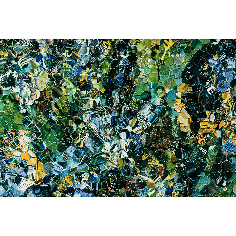 <a href="https://www.ueshima-collection.com/artist-list/43" style="color:inherit">VIK MUNIZ</a>:Irises, after Gogh (from Pictures of Magazines)