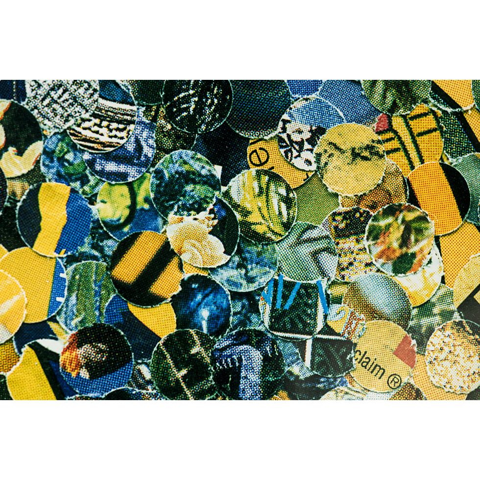 <a href="https://www.ueshima-collection.com/artist-list/43" style="color:inherit">VIK MUNIZ</a>:Irises, after Gogh (from Pictures of Magazines)