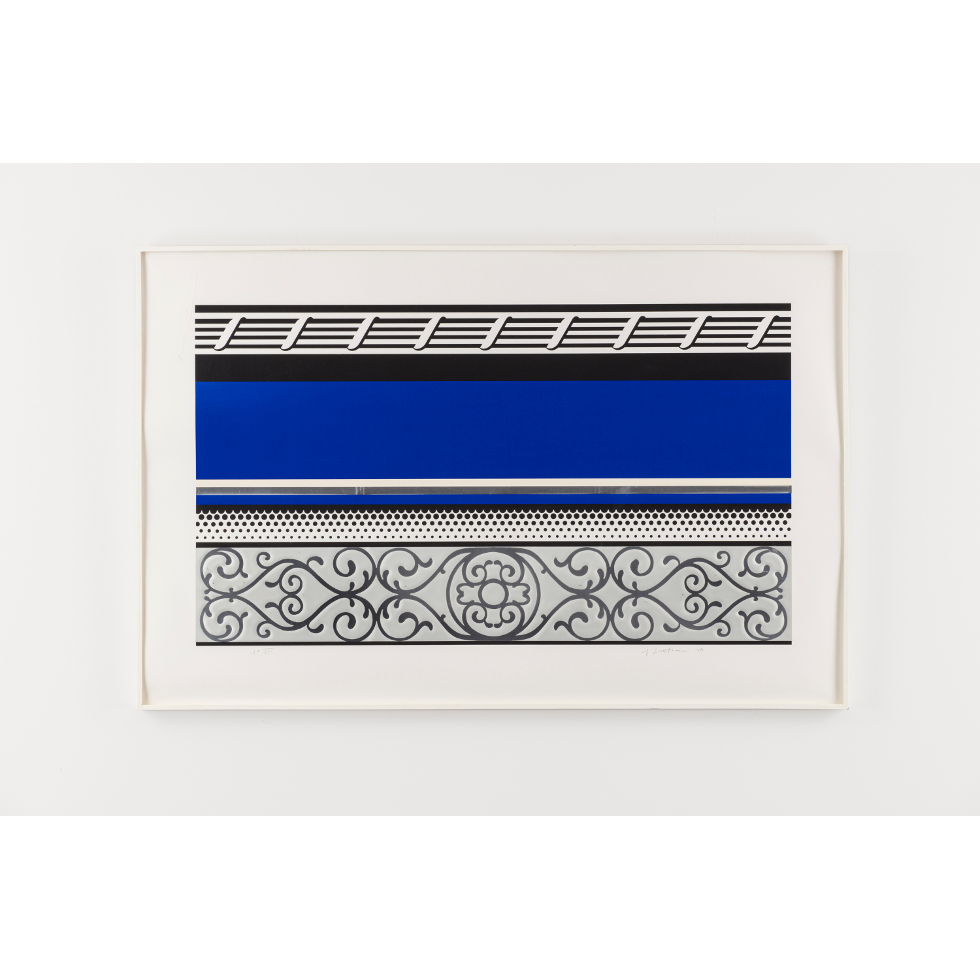 <a href="https://www.ueshima-collection.com/artist-list/41" style="color:inherit">ROY LICHTENSTEIN</a>:Entablature V (Corlett 142)