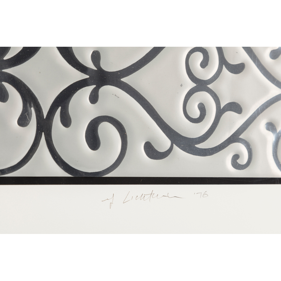 <a href="https://www.ueshima-collection.com/artist-list/41" style="color:inherit">ROY LICHTENSTEIN</a>:Entablature V (Corlett 142)