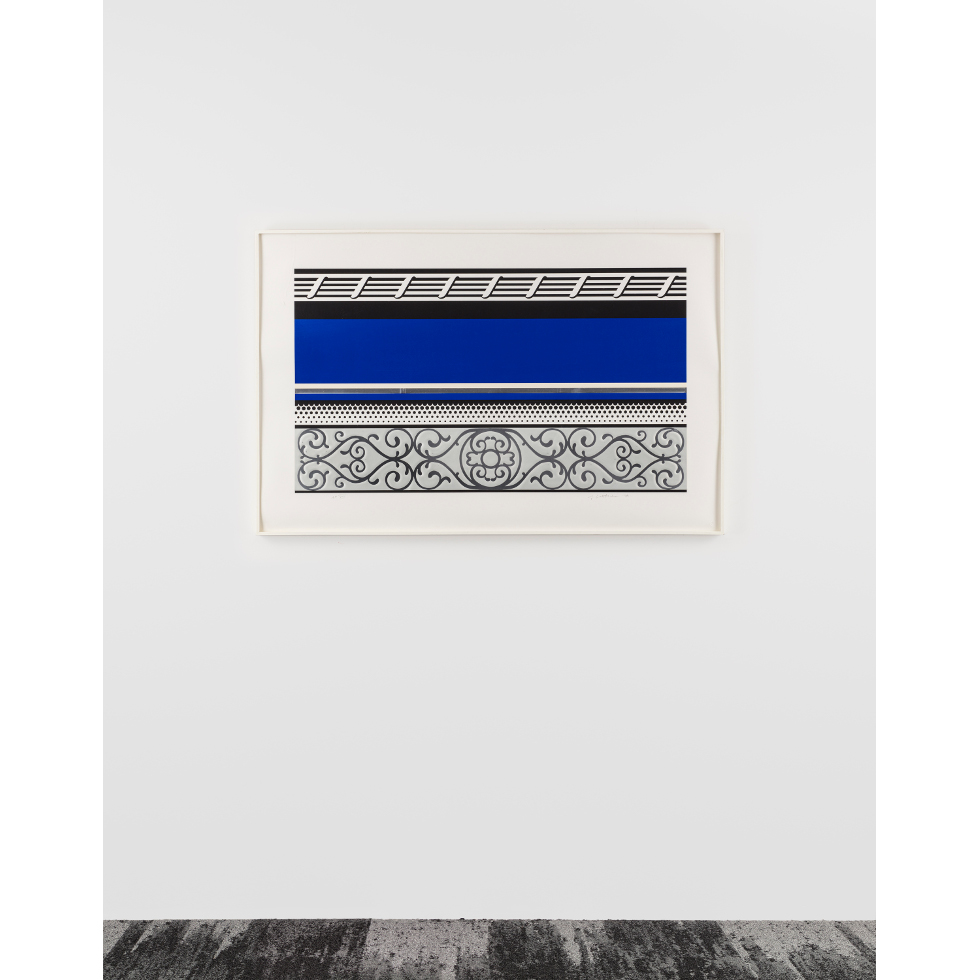 <a href="https://www.ueshima-collection.com/artist-list/41" style="color:inherit">ROY LICHTENSTEIN</a>:Entablature V (Corlett 142)