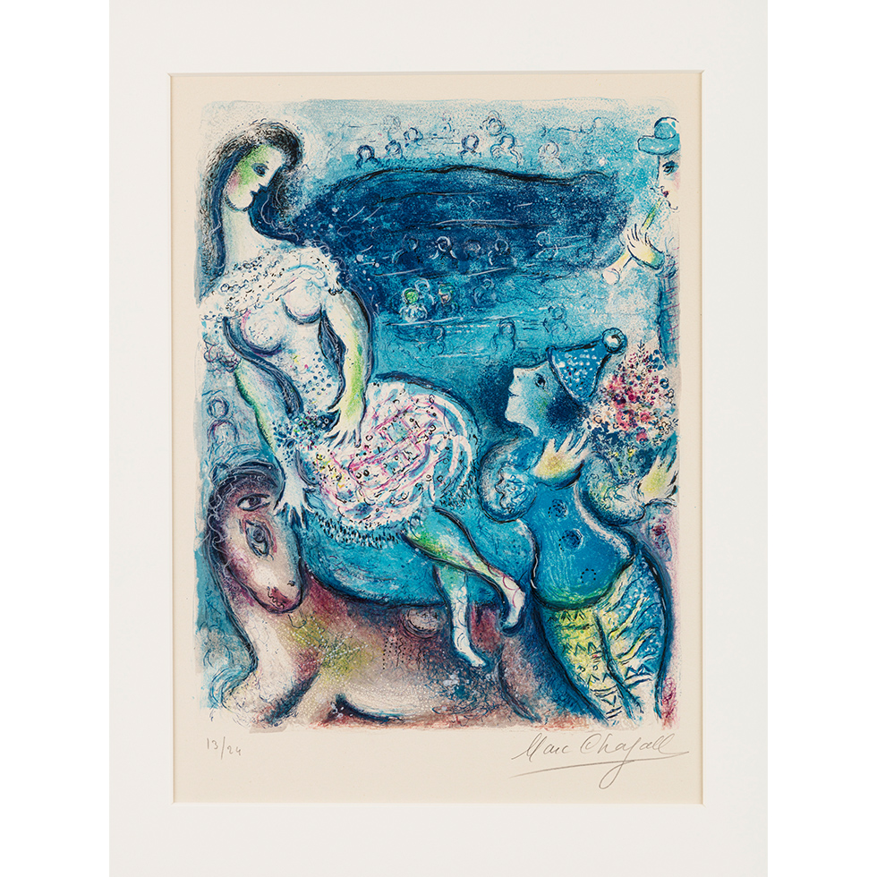 <a href="https://www.ueshima-collection.com/artist-list/64" style="color:inherit">MARC CHAGALL</a>:Le Cirque (Mourlot 511)