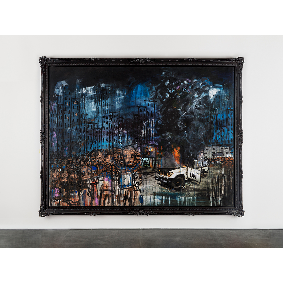 <a href="https://www.ueshima-collection.com/en/artist-list/147" style="color:inherit">ABOUDIA</a>:UN Car Burning I