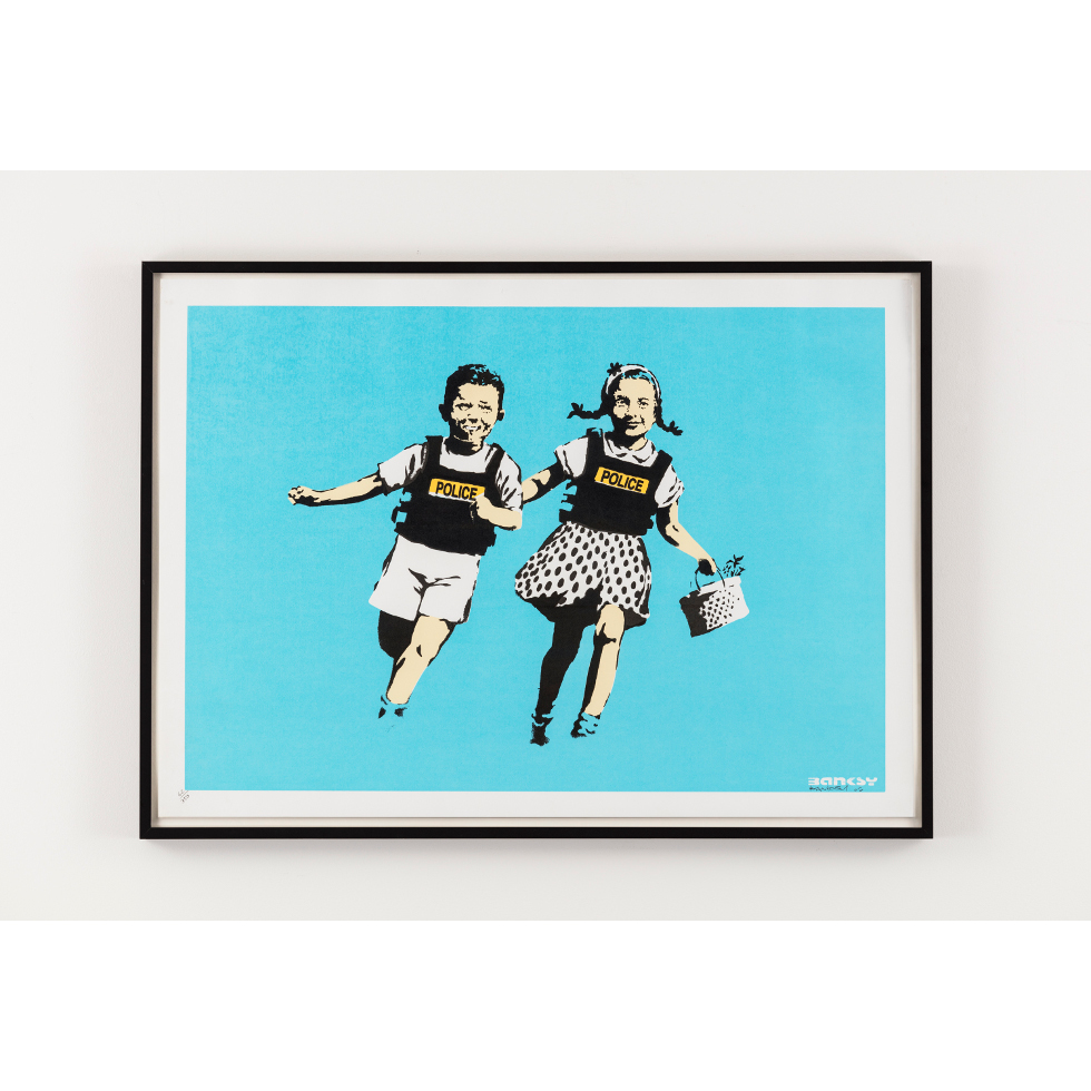 <a href="https://www.ueshima-collection.com/artist-list/3" style="color:inherit">BANKSY</a>:Jack & Jill (Police Kids)