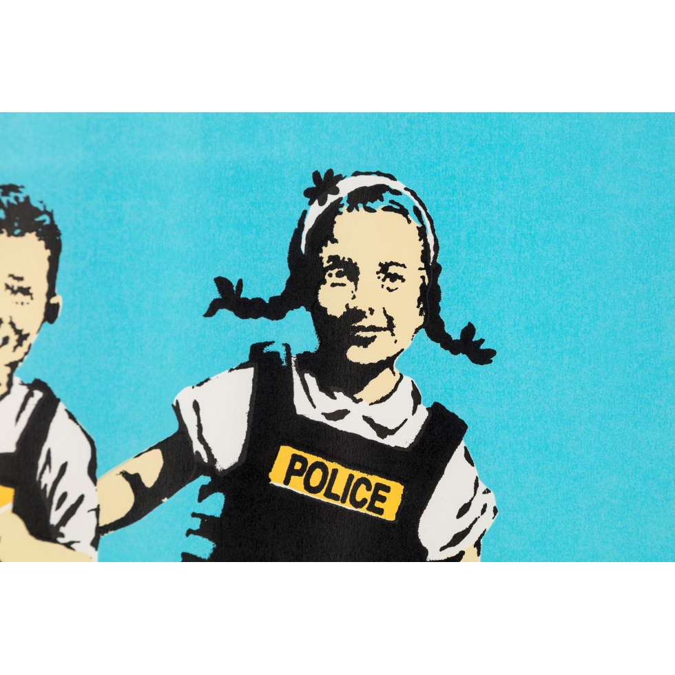 <a href="https://www.ueshima-collection.com/artist-list/3" style="color:inherit">BANKSY</a>:Jack & Jill (Police Kids)