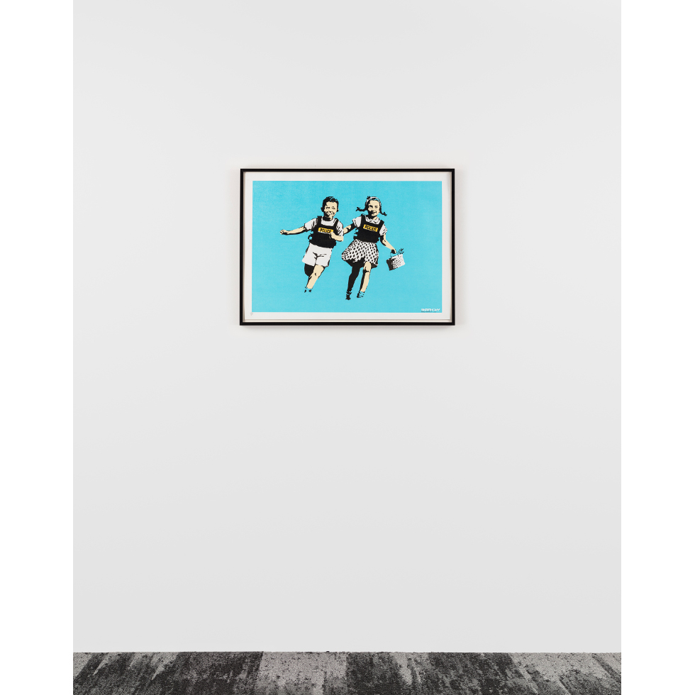 <a href="https://www.ueshima-collection.com/artist-list/3" style="color:inherit">BANKSY</a>:Jack & Jill (Police Kids)