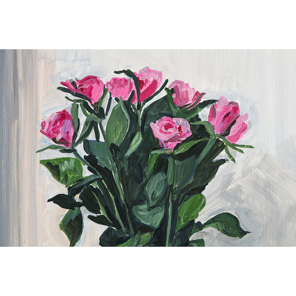 <a href="https://www.ueshima-collection.com/artist-list/13" style="color:inherit">JEAN-PHILIPPE DELHOMME</a>:Pink Roses and Dubuffet