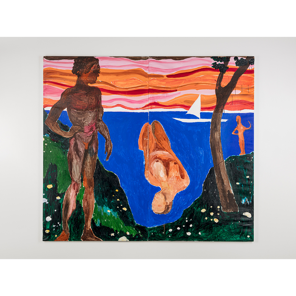 <a href="https://www.ueshima-collection.com/artist-list/313" style="color:inherit">GIDEON APPAH</a>:Bathers in a warm afternoon
