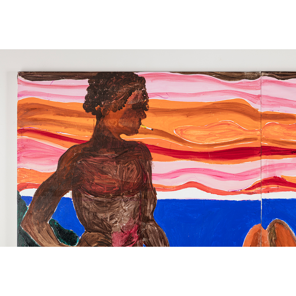<a href="https://www.ueshima-collection.com/artist-list/313" style="color:inherit">GIDEON APPAH</a>:Bathers in a warm afternoon