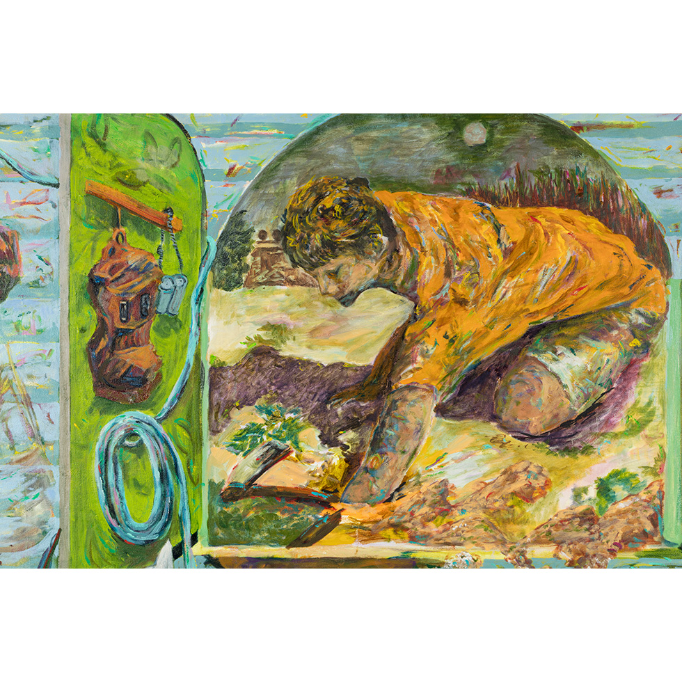 <a href="https://www.ueshima-collection.com/artist-list/17" style="color:inherit">寺本明志</a> / <a href="https://www.ueshima-collection.com/artist-list/17" style="color:inherit">AKASHI TERAMOTO</a>:Patio - 穴を掘る人- / Patio -Person digging the hole-