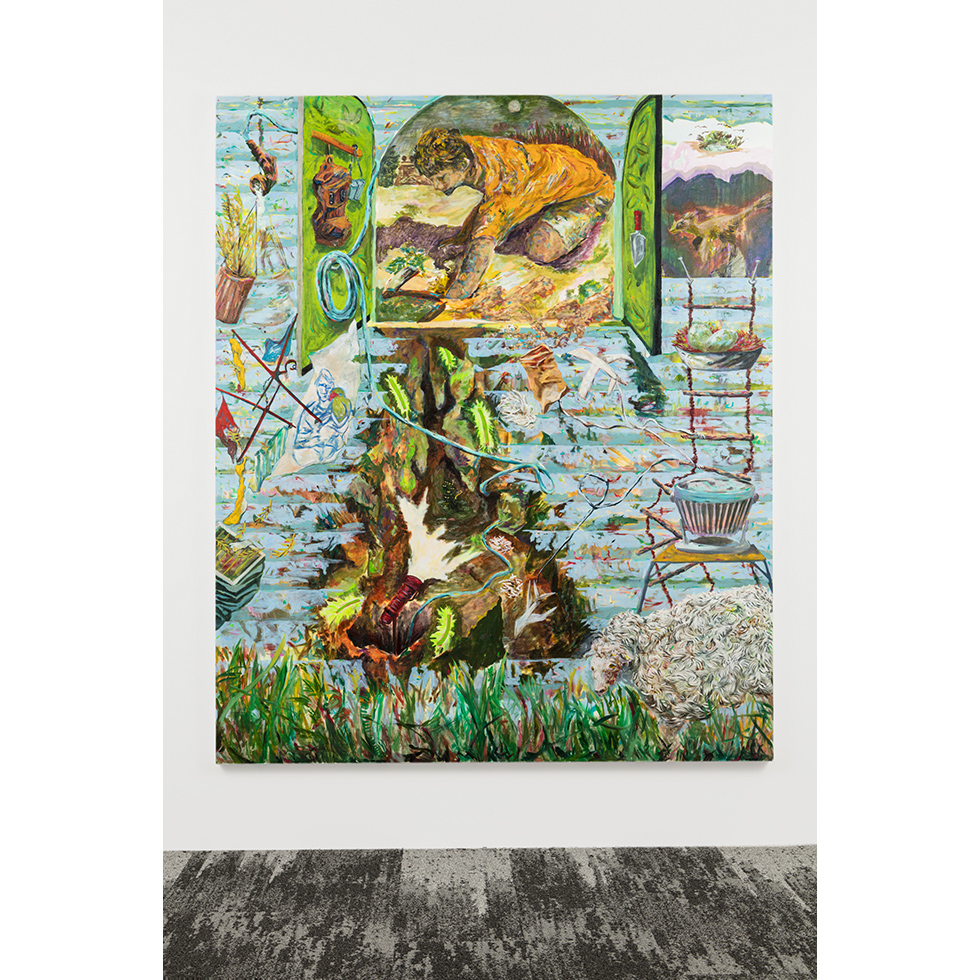 <a href="https://www.ueshima-collection.com/artist-list/17" style="color:inherit">寺本明志</a> / <a href="https://www.ueshima-collection.com/artist-list/17" style="color:inherit">AKASHI TERAMOTO</a>:Patio - 穴を掘る人- / Patio -Person digging the hole-