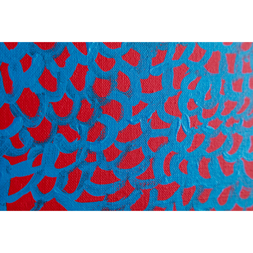 <a href="https://www.ueshima-collection.com/artist-list/4" style="color:inherit">草間彌生</a> / <a href="https://www.ueshima-collection.com/artist-list/4" style="color:inherit">YAYOI KUSAMA</a>:今こそわが芸術のおとづれをまっているワタシ　ハナバナしいわが心のナグサメのおとづれをまっている　いつ年月をえてしらぬまにわたしは 今日のわたしはさみしかったので空の白いクモみつめたのだ /  I who await the arrival, any moment now, of my art Awaiting the arrival of my heart's glorious consolation Years passed before I knew it Because I felt lonely today I watched a white cloud in the sky