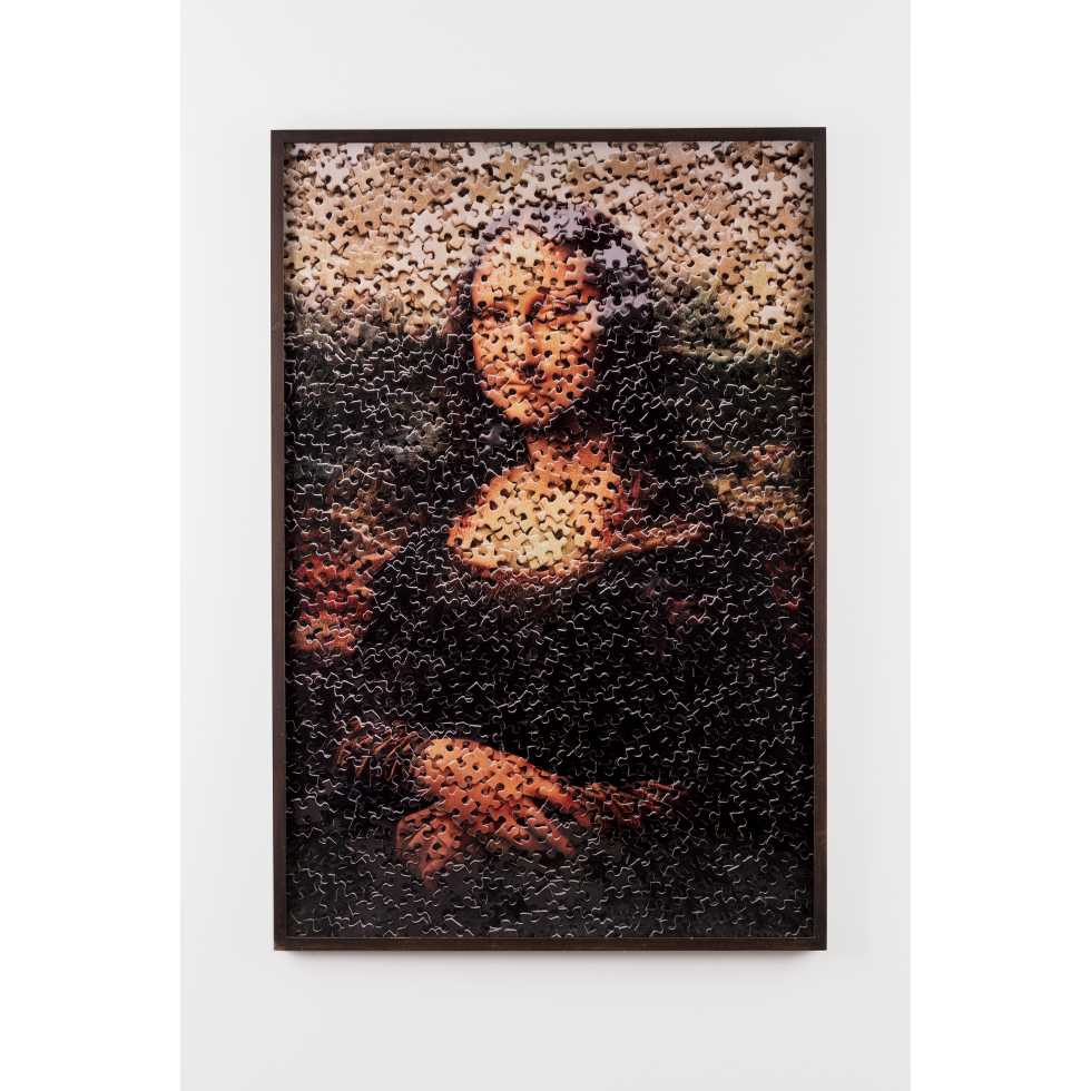 <a href="https://www.ueshima-collection.com/artist-list/43" style="color:inherit">VIK MUNIZ</a>:Mona Lisa, after Leonardo da Vinci from Gordian Puzzles