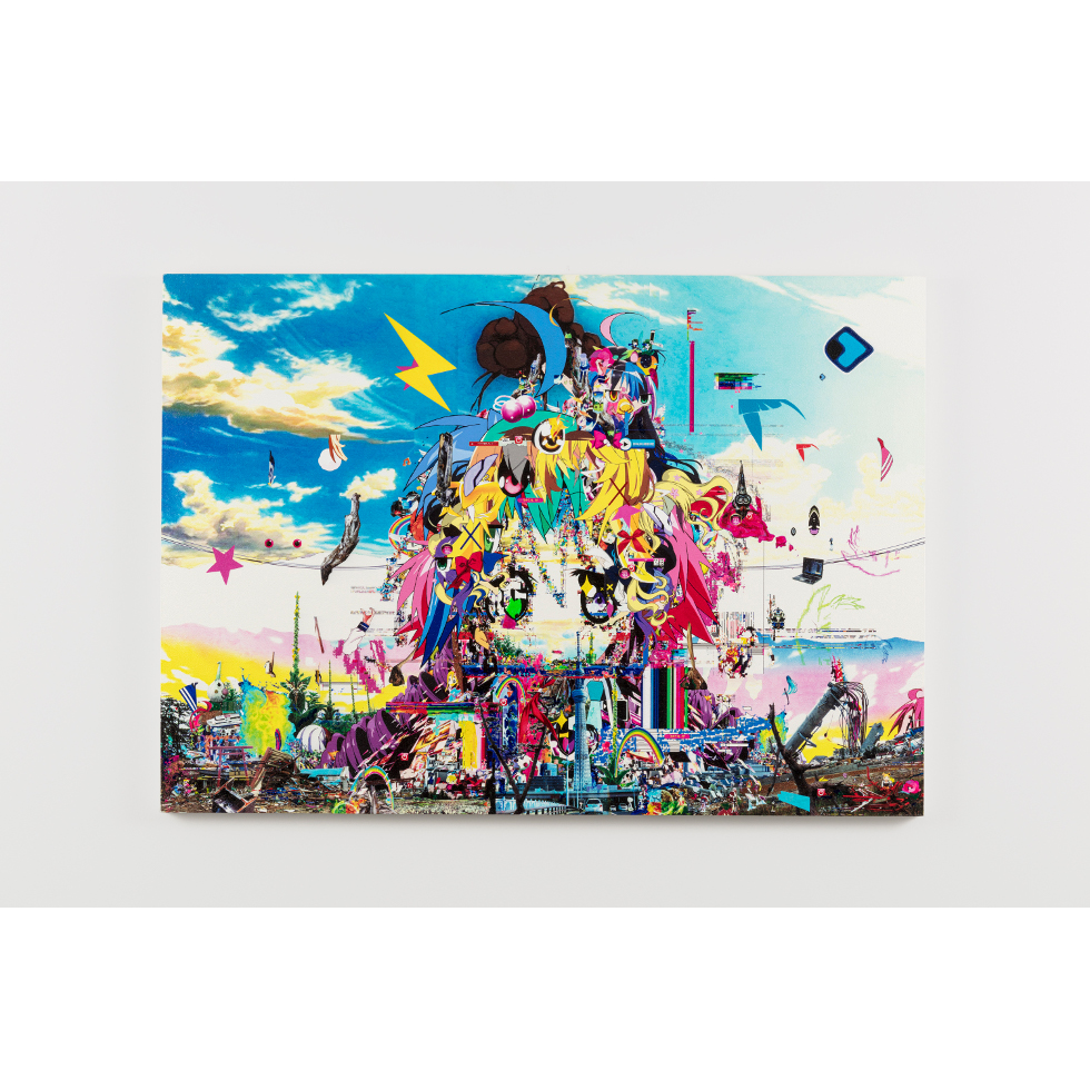 <a href="https://www.ueshima-collection.com/artist-list/36" style="color:inherit">梅沢和木</a> / <a href="https://www.ueshima-collection.com/artist-list/36" style="color:inherit">KAZUKI UMEZAWA</a>:キャラと瓦礫の理想郷