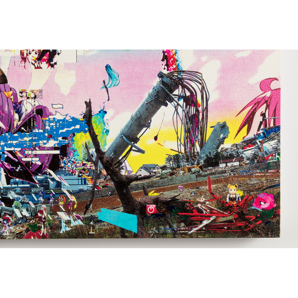 <a href="https://www.ueshima-collection.com/artist-list/36" style="color:inherit">梅沢和木</a> / <a href="https://www.ueshima-collection.com/artist-list/36" style="color:inherit">KAZUKI UMEZAWA</a>:キャラと瓦礫の理想郷